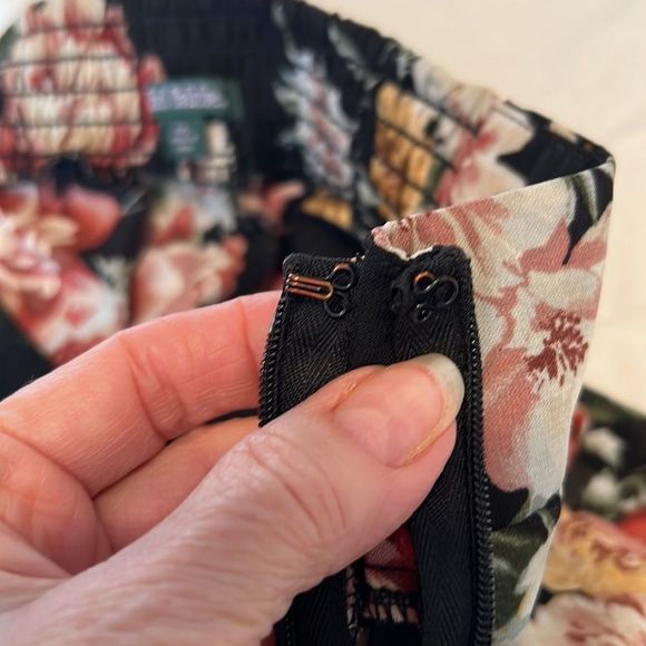 Wild fable flowy flowered crop pants cute w/tank blouse sweater sandals booties - Picture 7 of 16